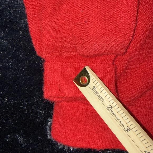 Vintage Izod Lacoste Sweater Mens XL Red Cardigan Orlon Acrylic Made USA 80s - Picture 4 of 10